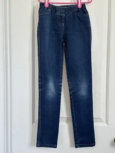 Mini Boden girls 11 blue denim stretch pants - Picture 1 of 4