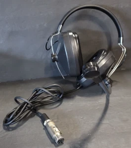 AS IS Clear-Com CC-60 Double Muff Over-Ear Headset with Microphone - Picture 1 of 17