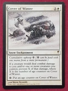 Magic The Gathering COLDSNAP COVER OF WINTER white card MTG - Picture 1 of 2