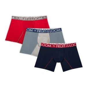 Fruit of the Loom Men'S Breathable Performance Boxer Briefs, 3 Pack, Sizes S-3XL - Picture 1 of 11