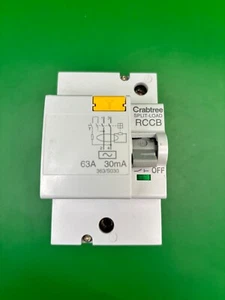 Crabtree 363/S030 63A 30mA RCCB RCD - Picture 1 of 4