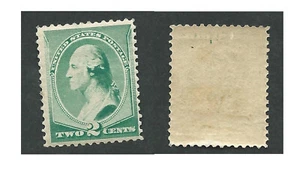 Scott 213, 2c Washington, grande nota bknote, in perfette condizioni, bel colore, MOGvLH - Foto 1 di 1