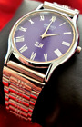 ⚡️NEW Slim Blue Quartz Men's Wrist Watch Japan Made - Gorgeous!