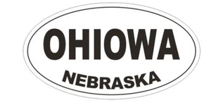 Ohiowa Nebraska Autoaufkleber oder Helmaufkleber D5360 oval - Bild 1 von 1
