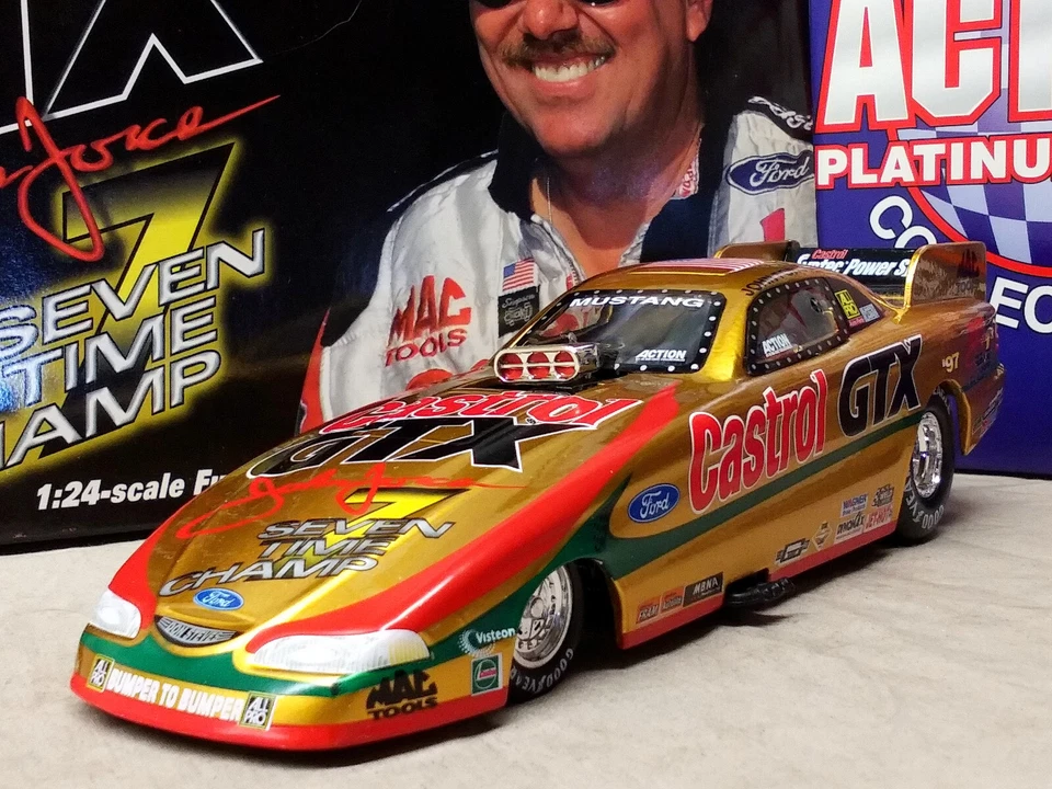 1 24 Action 1998 Mustang Funny Car John Force 7-Time Champion W249829254-1