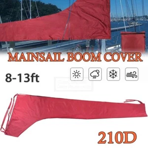 Main Sail Cover For 9'-10' / 11'-12' / 12'-13' Boom Sail Waterproof 210D Red - Picture 1 of 18