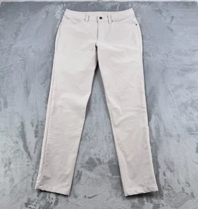 Lululemon ABC Pant Mens 31 Beige Bone Slim-Fit Utilitech 4 Way Stretch Chino - Picture 1 of 11
