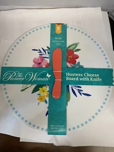 New The Pioneer Woman Hostess 13" Floral Cheese Board With 6" Knife Set - Picture 1 of 3