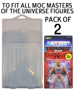 2 x Protective Figure Cases For He-Man Masters Of The Universe AFTMOTU MOTU - Picture 1 of 5