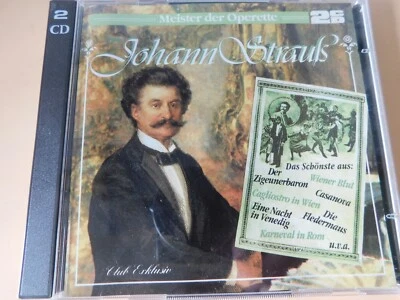 Johann Strauß - Meister der Operette - Fledermaus, Zigeunerbaron u.a. 2 CDs - Bild 1 von 2