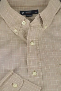 Daniel Cremieux Herren beige & weiß kariert Baumwolle Freizeithemd XL XLarge - Bild 1 von 4