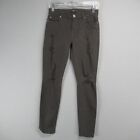7 For All Mankind Jeans Womens 27 Gray Skinny Tapered 5 Pocket Denim Pant Usa