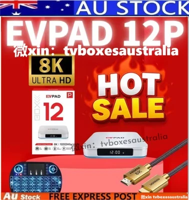 ✅Genuine EVPAD 12P Android TV BOX+ Free keyboard 全新易播澳洲第十二代 EV12 赠送七彩键盘 包邮 1年保养 - image 1 of 4