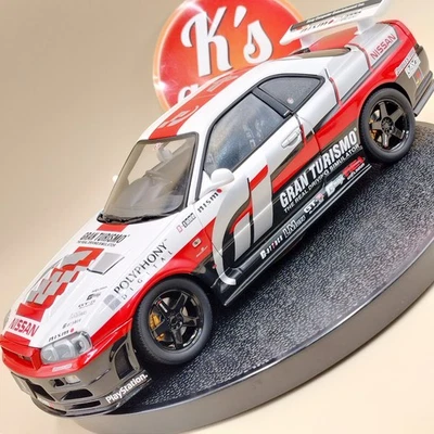 AUTOart 1/18 Nissan Skyline GT-R R34 Gran Turismo 2002 Playstation 80279 - Image 1 of 4