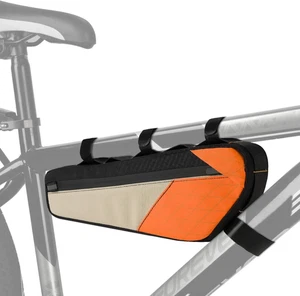 Borsa Bici Telaio Borse Tubo Centrale per Bicicletta MTB Impermeabile Con Strisc - Foto 1 di 12