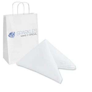 50 pcs 17"x17" inch Polyester Cloth Napkin - White - Wedding Linen ha - Picture 1 of 6