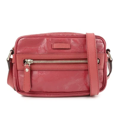 GUCCI GG Imprime GG Supreme Bolso de Hombro de Cuero Rosa 201447 Auténtico Usado Envío Gratis Foto 1 de 4