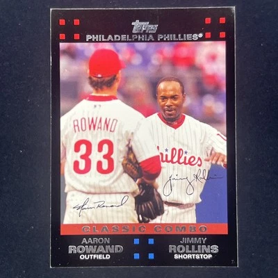 2007 Topps - Classic Combo Jimmy Rollins, Aaron Rowand #658 Red Back - Image 1 of 2