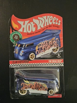 🎄 2019 Hot Wheels RLC Holiday VW Drag Bus  SHIPS IN PROTECTOR CASE #5554 - Image 1 of 4
