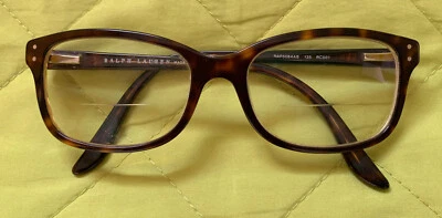 RALPH LAUREN RAP5084AB 135 RC001 Tortoise & Yellow Eyeglasses Frame Only ITALY - Image 1 of 4