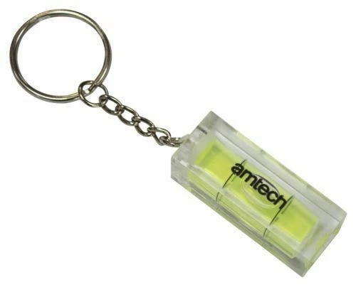 Amtech Mini Spirit Level Keyring Keychain Tool DIY Gadget Novelty Gift UK SALE - Image 1 of 1