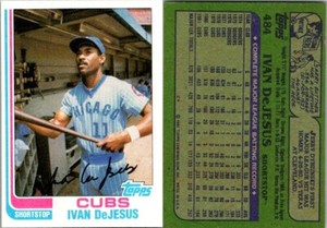 1982 Topps Baseball #484 Ivan DeJesus
