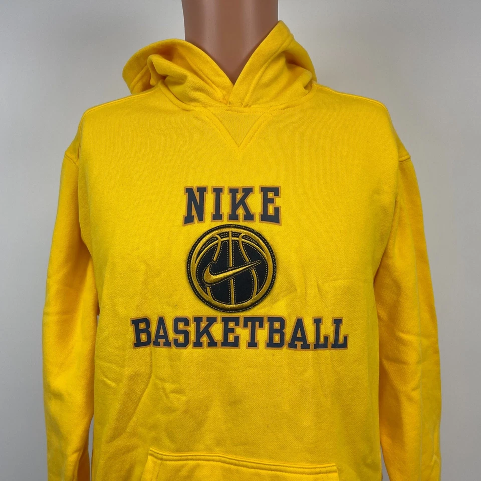 Sudadera con Capucha Nike Baloncesto Bordada De Colección Años 2000 Amarilla Juvenil Talla XL Foto 1 de 4