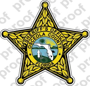 AUFKLEBER SHERIFF OSCEOLA COUNTY - Bild 1 von 2