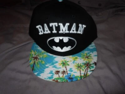 DC Comics BATMAN Ala Plana ALOHA Gorra de Bola NUEVA con ETIQUETAS!!!!! Foto 1 de 4
