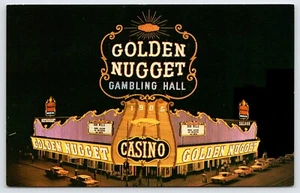 Postcard Golden Nugget Gambling Hall Saloon & Restaurant, Las Vegas NV Unposted - Picture 1 of 2
