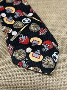 J.B. Herringbone Sports Necktie - Soccer, Football, Baseball, Basketball - Picture 1 of 5