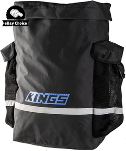 Kings 48L Dirty Gear Bag Heavy Duty PVC 400GSM 2 Side Pockets 4WD Camping Black - Picture 1 of 12