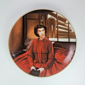 De colección. Lo que el viento se llevó "Scarlett se lleva" vestido rojo porcelana plato decorativo - Imagen 1 de 7