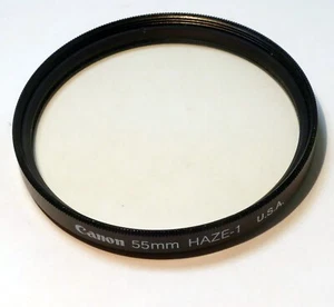Canon 55mm Filter UV Haze-1 made in USA SSC SC - OEM genuine vintage - Picture 1 of 7