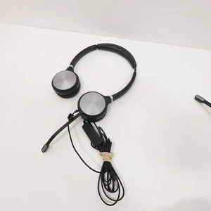 Auriculares dobles con cable Yealink Uh36 USB/3,5 mm negros plateados (FUNCIONA) (4748A) - Imagen 1 de 3