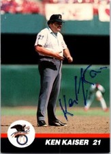 Ken Kaiser signed baseball card American League Umpire 1989 T&M Sports Cards #29