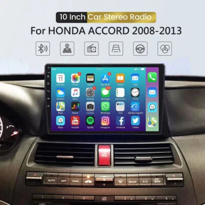 Android 12.0 GPS Navi Apple Carplay For HONDA ACCORD 2008-2013 Car Stereo Radio - Image 1 of 4
