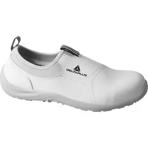 Delta Plus Miami Mens/Womens White Slip On Canvas Safety Steel Toe S2 Shoes - Picture 1 of 1