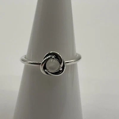 Pandora Moments June Mother Of Pearl Eternity Circle Ring Size 56 (US 7.75) - Image 1 of 4