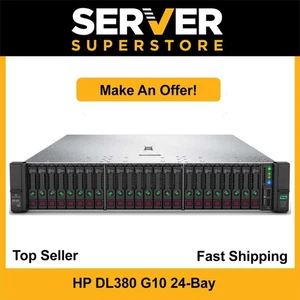 HP ProLiant DL380 G10 Server 2x Gold 6138 =40 Cores P408i 128GB RAM 4x 900GB SAS - Picture 1 of 8