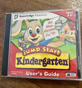JumpStart Kindergarten Phonics Vocabulary Spelling CDRom PC 1997 v2.5 Has Guide - Picture 1 of 9