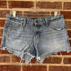 Lucky Brand Women's Denim Shorts The Cut Off Size 6/28 90s Style Jeans 34" Waist - Picture 1 of 7