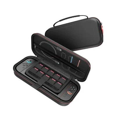 Funda rígida protectora de viaje Fosmon Nintendo Switch 2 negra Foto 1 de 4