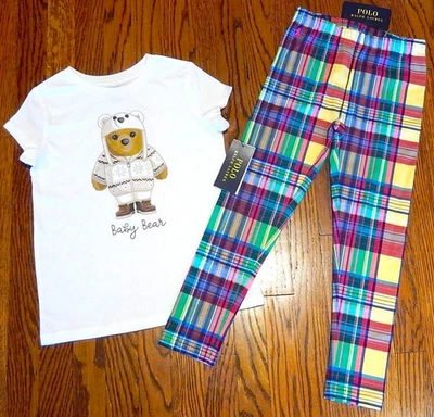 POLO RALPH LAUREN AUTÉNTICO NIÑOS PEQUEÑOS NIÑAS NUEVO ORIGINAL JUEGO DE 2 piezas talla 6, nuevo con etiquetas Foto 1 de 4