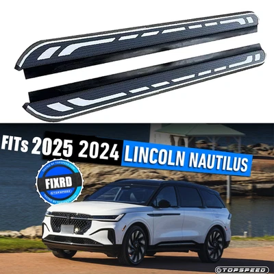 Running Board Fits for Lincoln Nautilus 2024 2025 Side Step Nerf Bar w/brackets - Image 1 of 4