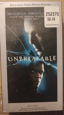 Unbreakable (VHS, 2001, Bonus Edition) - Image 1 of 3
