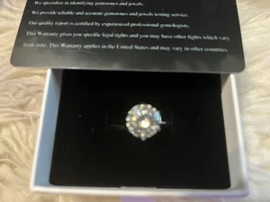 5ct Ladies 925Sterling Silver Moissanite Wedding Engagement Ring Size 6 - Picture 1 of 4