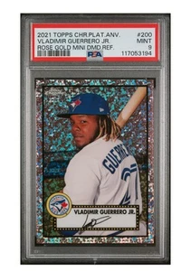 2021 Topps Chrome /75 Platinum Anniversary Vladimir Guerrero Jr Rose Gold Mini - Picture 1 of 2