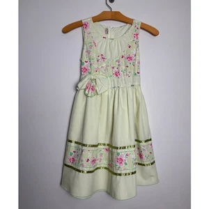 Vestido sin mangas vintage Kith para niñas talla 10 pastel floral algodón solero - Imagen 1 de 4