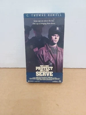 To Protect And Serve VHS 1992 Action Adventure C. Thomas Howell Live Home Video - Image 1 of 4